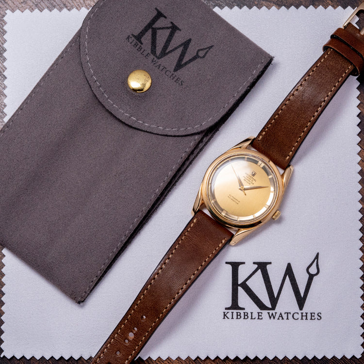 1956 Universal Geneve Polerouter Deluxe 18ct Gold 10357-1