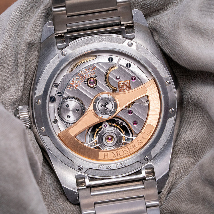 2019 H. Moser & Cie Pioneer Tourbillion Midnight Blue Limited