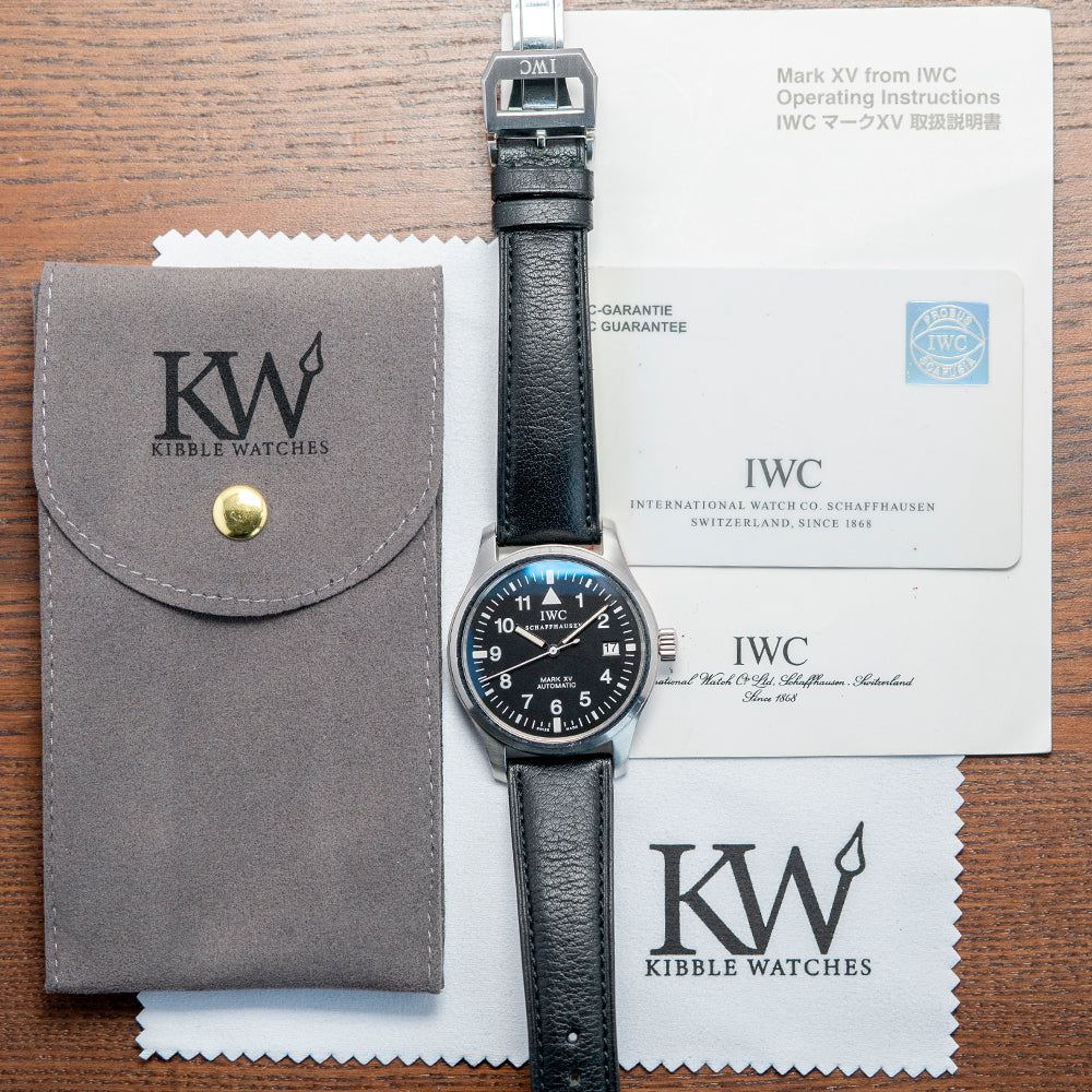 2005 IWC Pilot Mark XV on Leather Strap 38mm IW3253