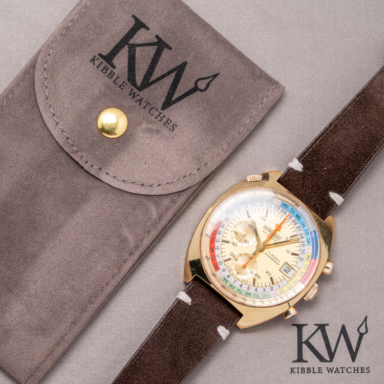 1970s Wakmann Automatic Chronograph Lemania 1341 42mm
