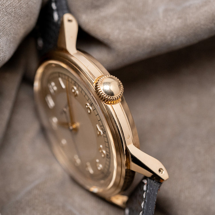1950s Movado 14K Gold 'FB' Case 'Calatrava' Manual 261 31.5mm