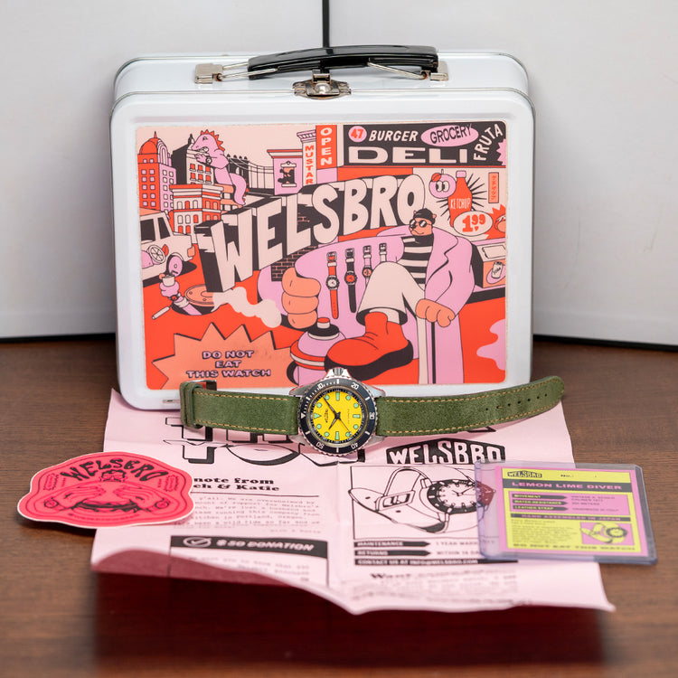 2020s Welsbro Lemon Lime Soda Diver 'Monnin' Automatic 37mm