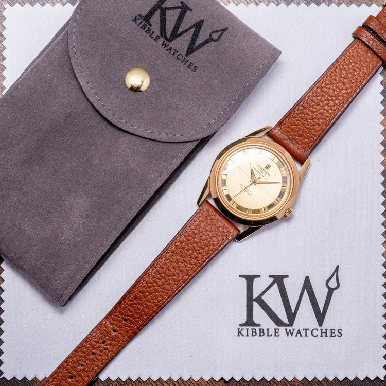 1960s Universal Genève Polerouter Jet 18ct Gold Micro-Rotor 10364-1