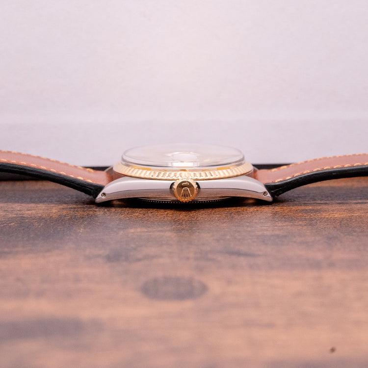 1975 Rolex Datejust 36mm Steel & Gold Champagne Dial 1601