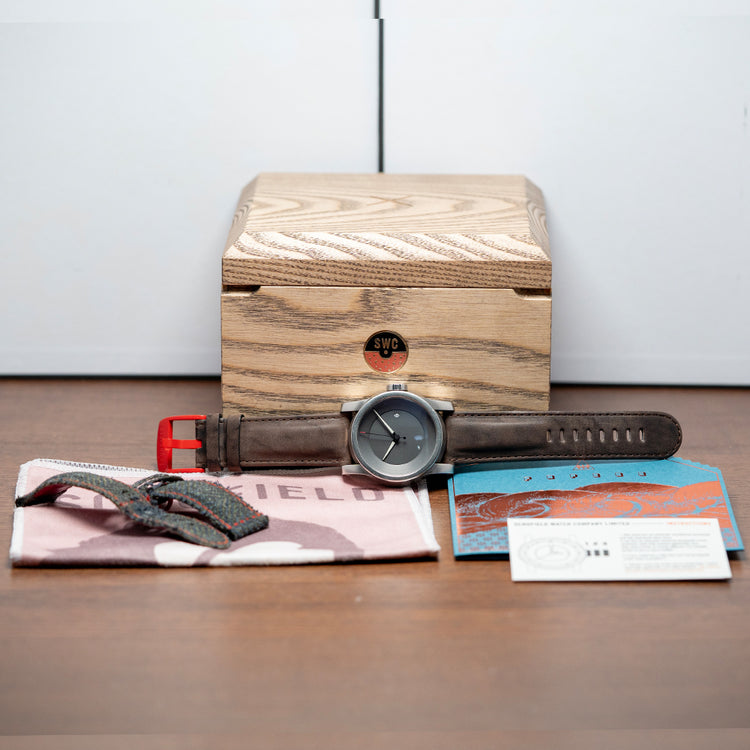 2018 Schofield Signalman Bare Bones Graphite Dial 1 of 1 44mm