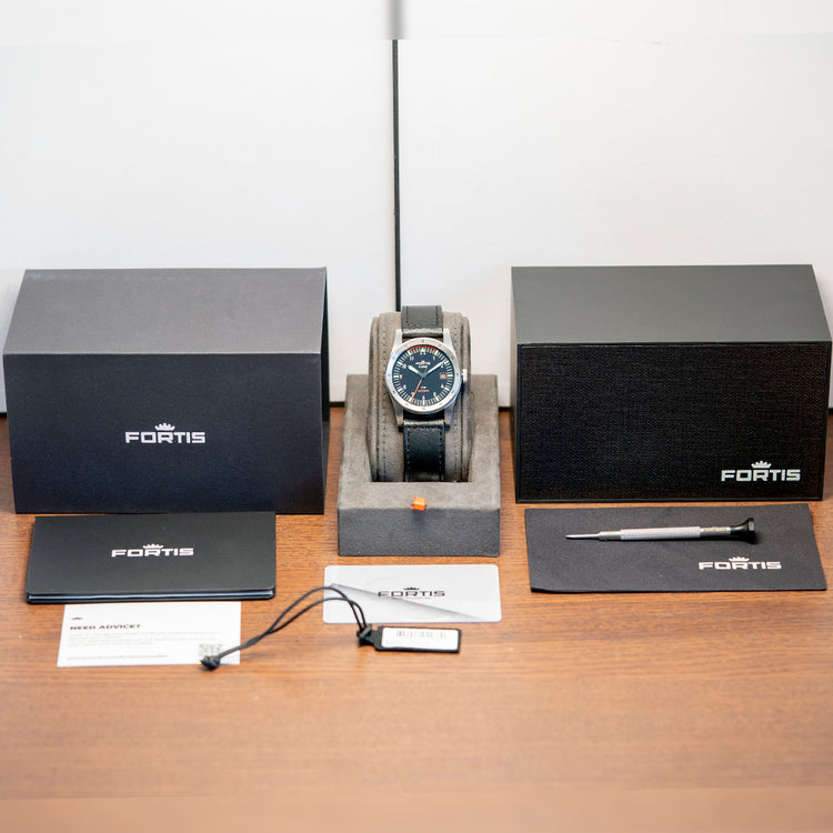 2021 Fortis Flieger F-39 Automatic 39mm Black Dial