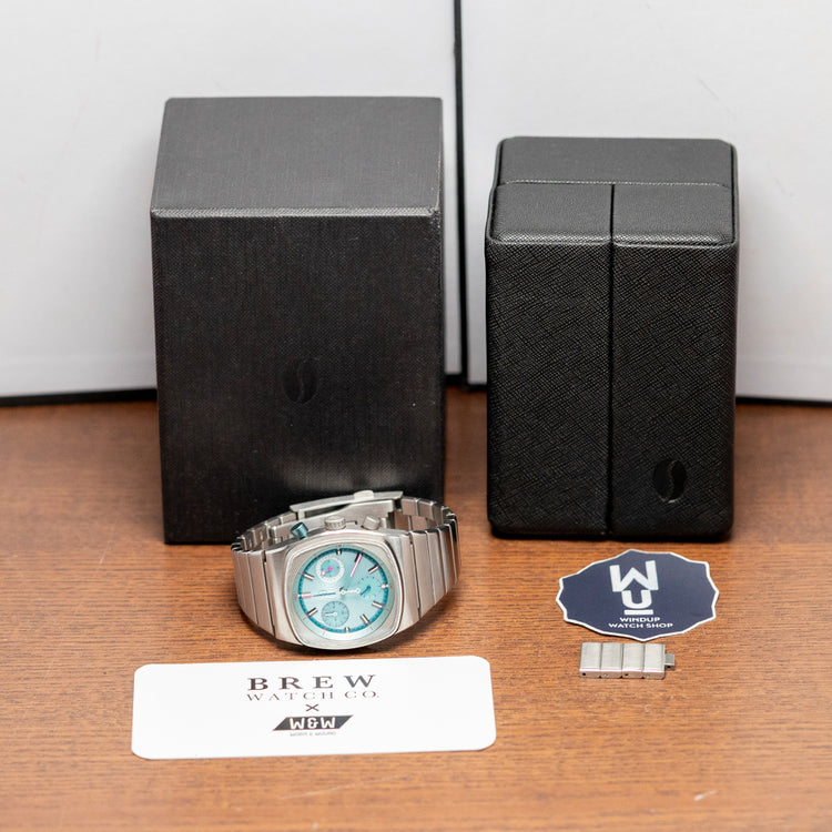 2023 Brew x Worn & Wound Metric Chrono Regulator Sky Blue