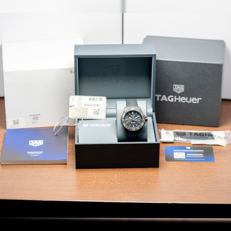 2023 TAG Heuer Aquaracer Solargraph Black DLC 40mm
