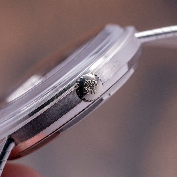 1971 Patek Philippe Calatrava Blue Sigma Dial White Gold 3445/6