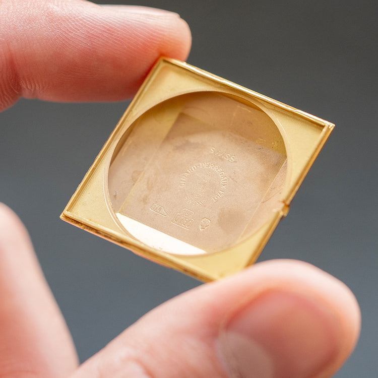 1960s Girard-Perregaux 18ct Pink Gold Square Art-Deco Auto - vault