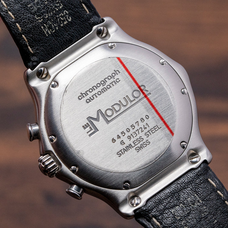 Near NOS 1996 Ebel Le Modulor Chronograph Black 9137241