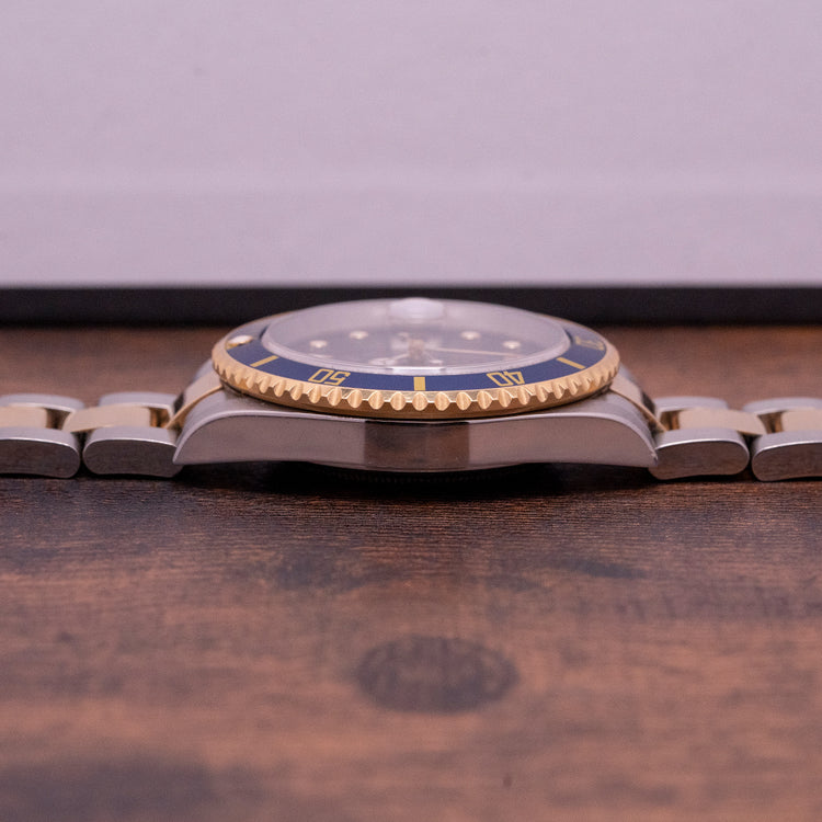 2004 Rolex Submariner Steel & Gold "Bluesey" 16613 Complete Set