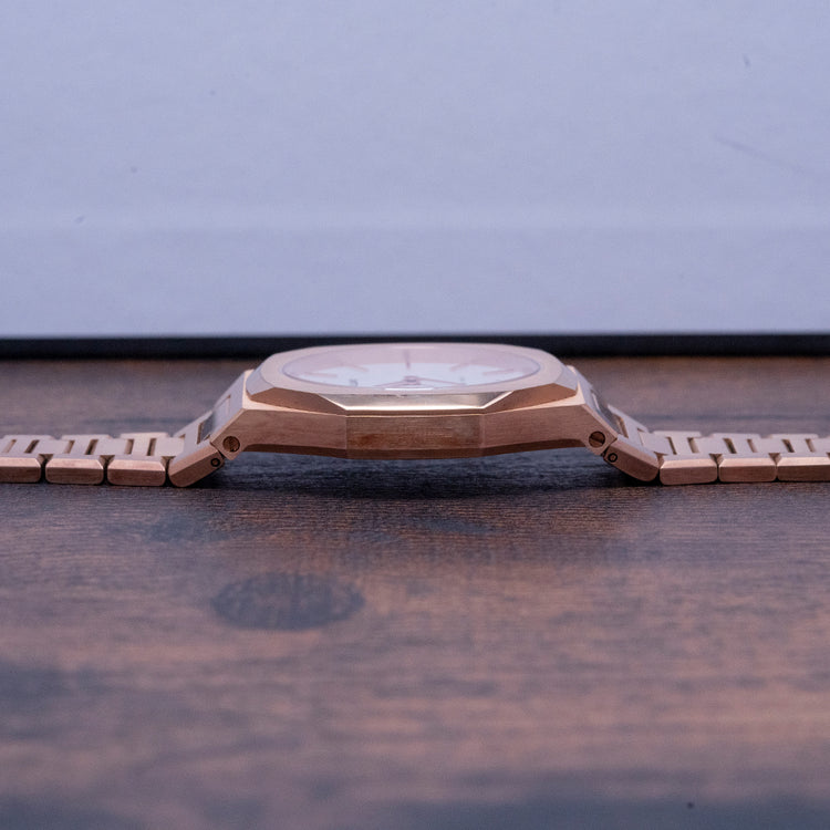 2021 D1-Milano Ultra Thin Rose Gold Quartz UTBL09 34mm