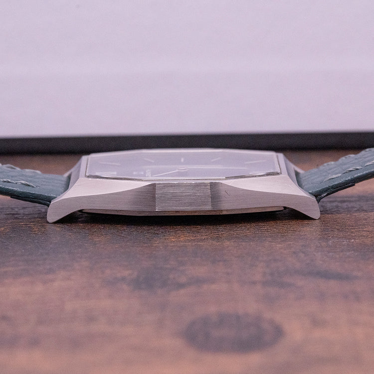 1977 Zenith Manually Wound "Tank" Blue Dial 01.0640.171