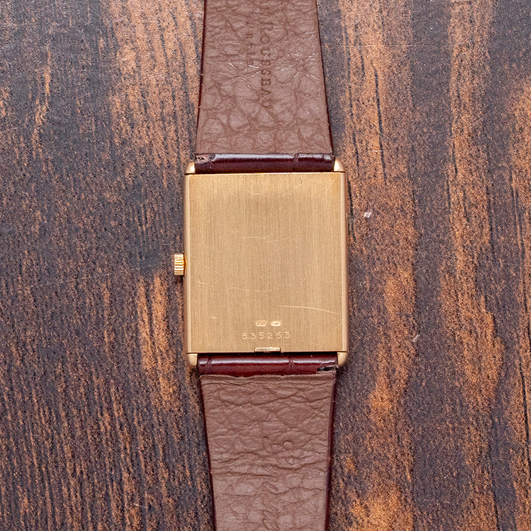1970s Vacheron Constantin 'Tank' 18ct Gold 33201 23x28mm