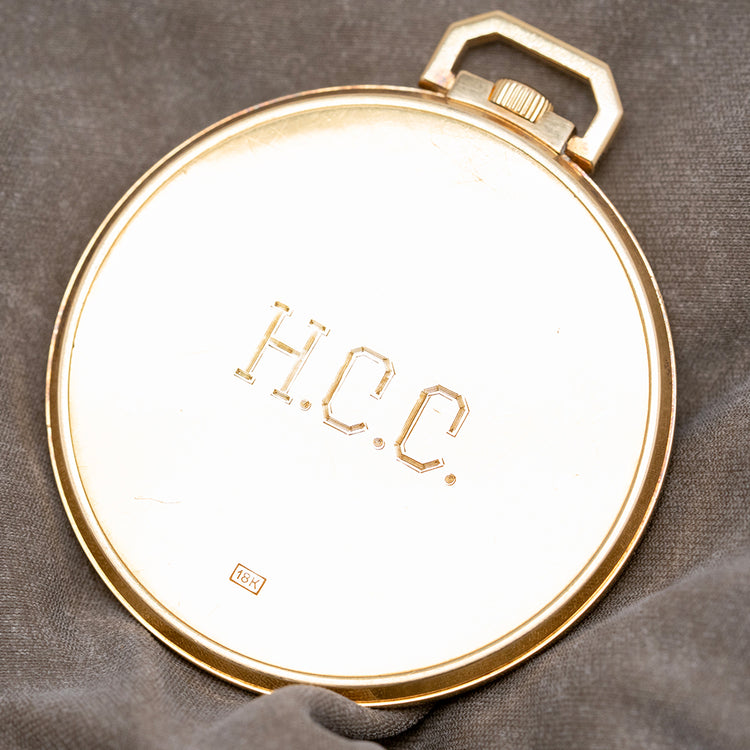 1952 Patek Philippe 18ct Yellow Gold Pocket Watch Reference 600