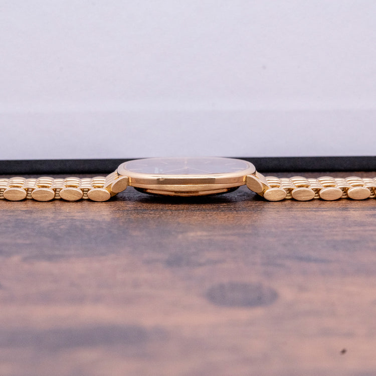 1990s Patek Philippe Ellipse 18ct Gold Blue Dial 3848/22