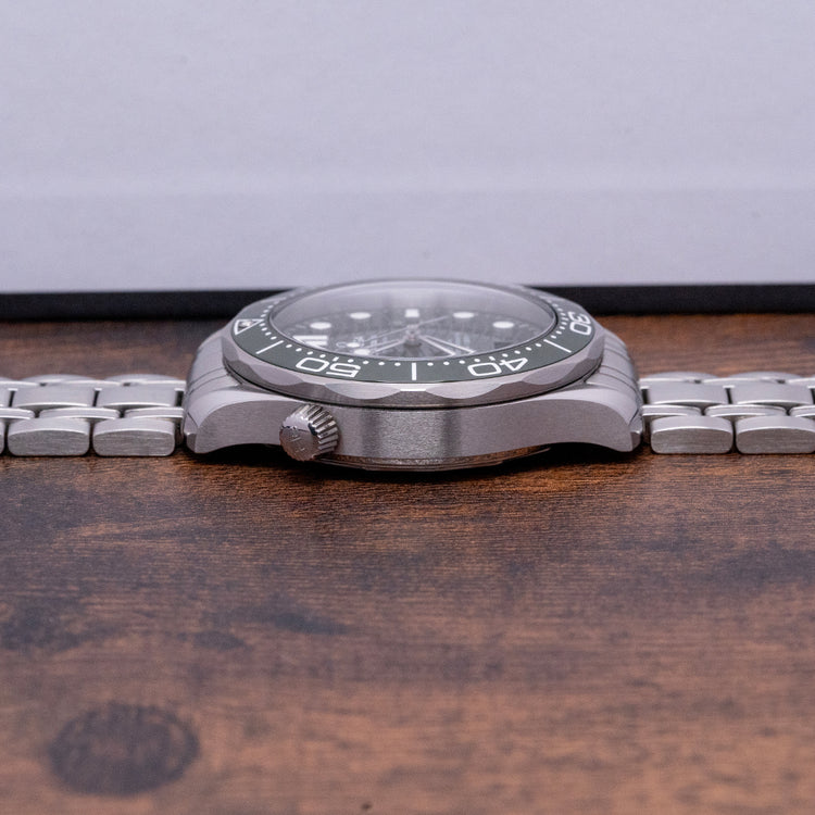 2023 Omega Seamaster 300M Green Bracelet 210.30.42.20.01.001