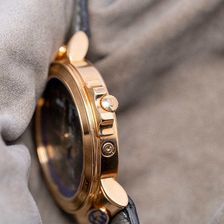 1990s Corum Meteorite Peary Moonphase 18ct Gold Automatic 34mm