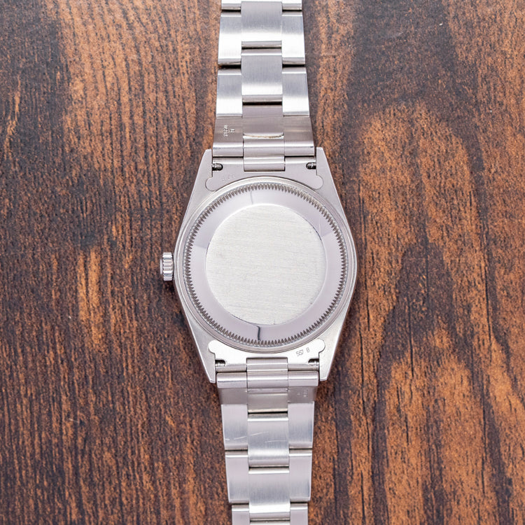 2002 Rolex Oyster Perpetual Date Silver Dial 34mm 15200