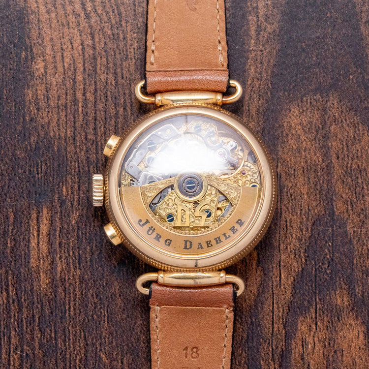 1980s Dubey & Schaldenbrand 18ct Triple Calendar Moonphase Chronograph