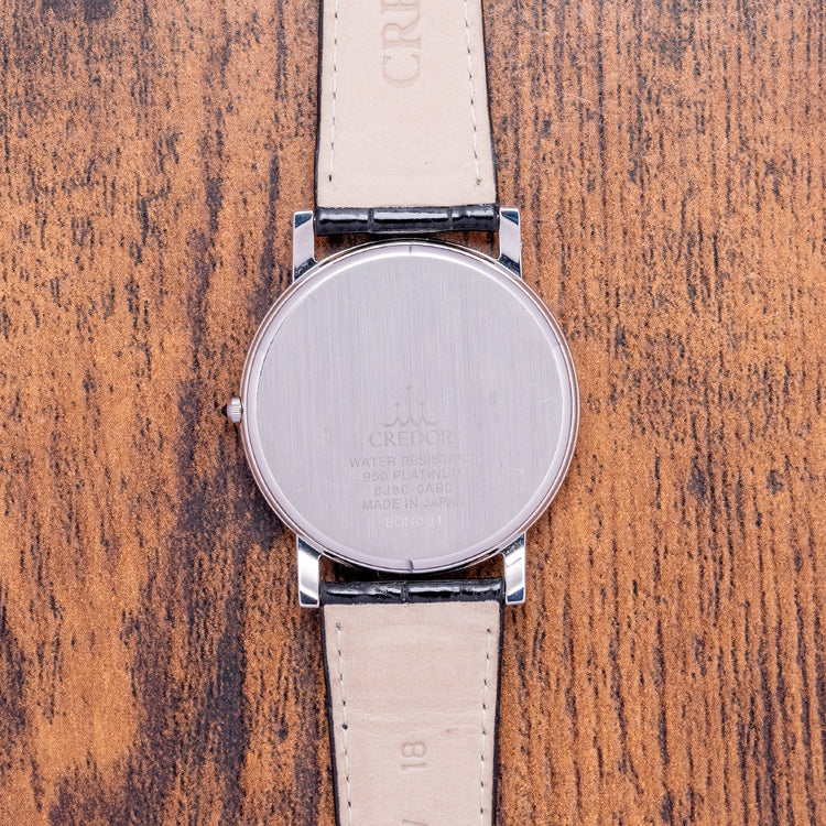 2020 Credor Signo Platinum 950 'Snowflake' Dial 33.5mm GBAT031