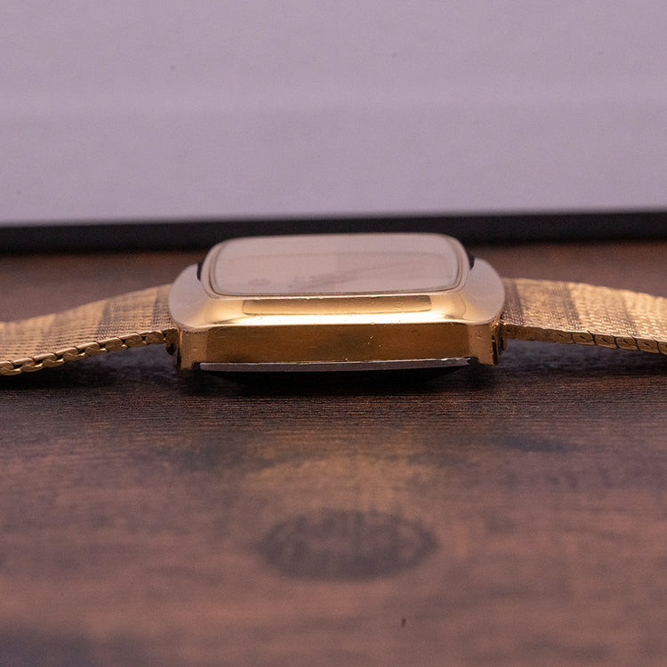 1970s Zodiac Automatic Gold-Plated "TV Screen"