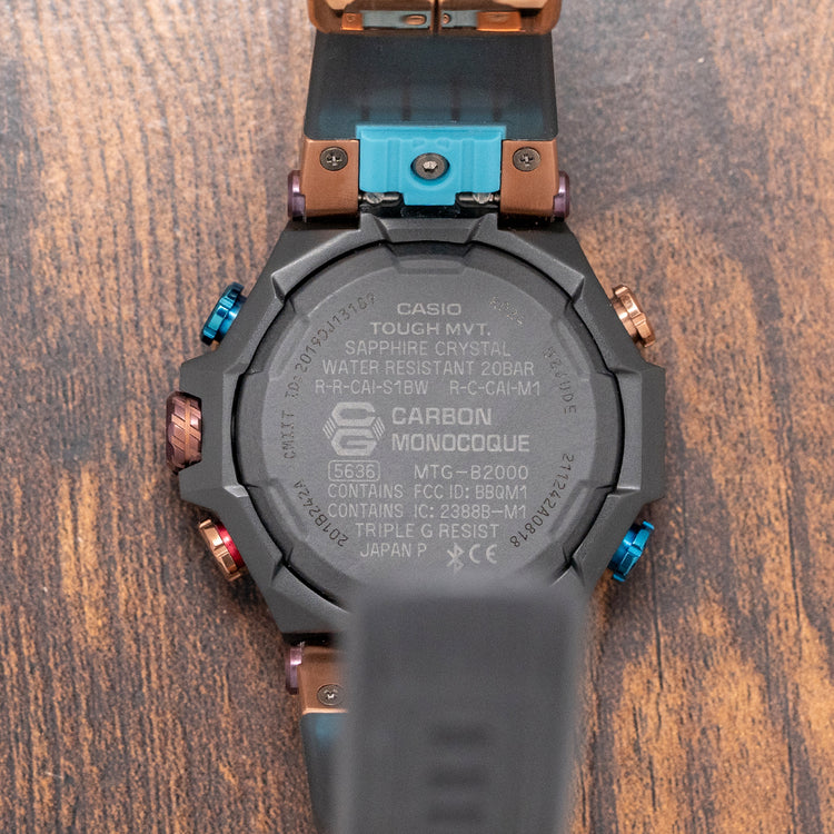 2021 Casio G-Shock 'Rainbow Mountain' Solar MTG-B2000XMG-1AER