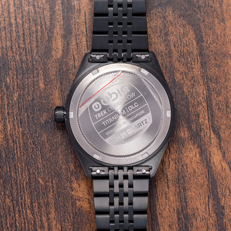 2025 UBIQ TREK CoralGlow Dial Mechaquartz Titanium 38mm