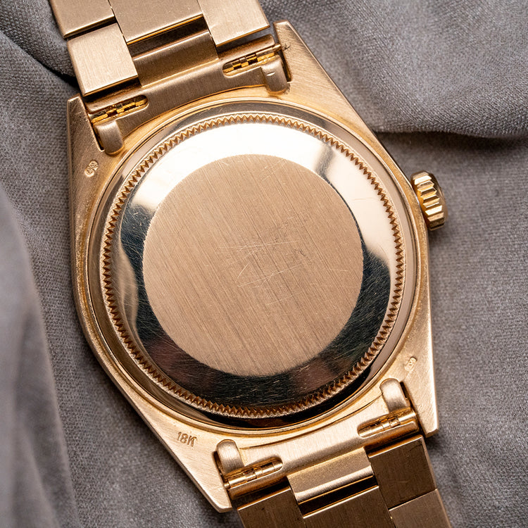 1986 Rolex Day-Date 36mm Champagne Dial 18038
