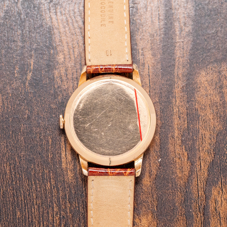 1954 Omega Trésor 18ct Pink Gold Honeycomb Dial 2685 36mm