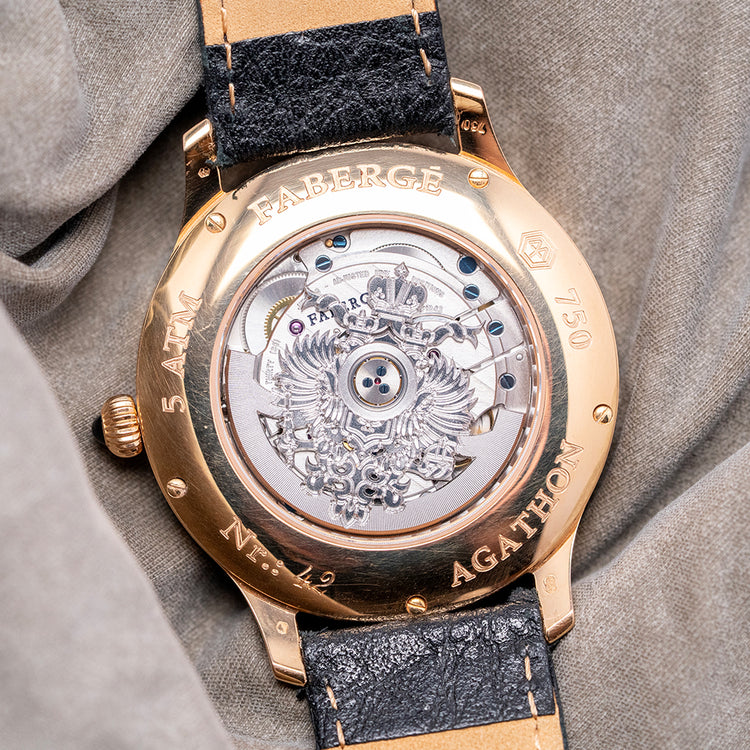 2011 Fabergé Agathon Small Seconds 18ct Rose Gold 40mm