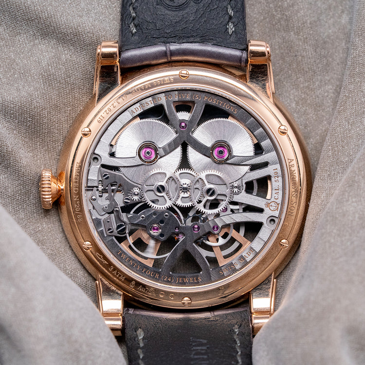 2024 Arnold & Son Nebula 41.5 18ct Red Gold Limited Edition