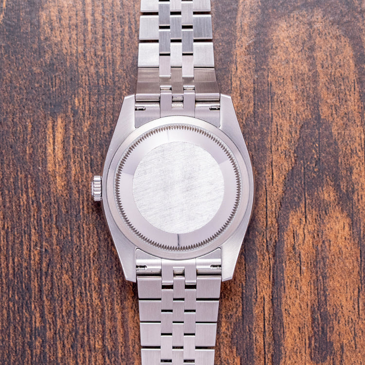 2018 Rolex Datejust Black 36mm Jubilee Roulette Date 116234