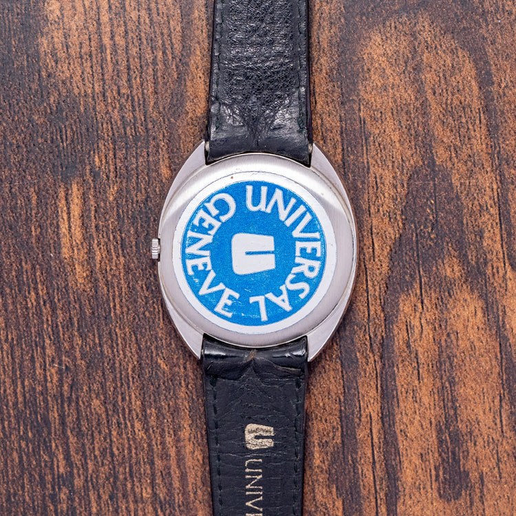 1970s Like-NOS Universal Geneve White Shadow Auto 35mm 866101