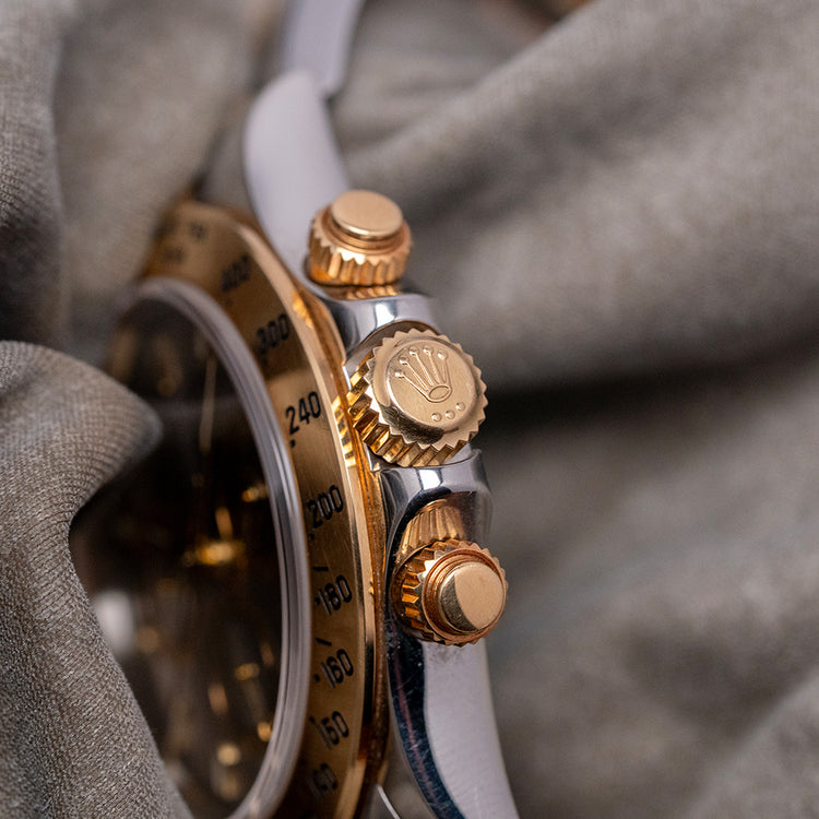 2002 Rolex Daytona Steel & Gold 'Slate' Dial 40mm Unpolished 116523