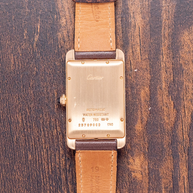 2000s Cartier Tank Americaine XL Yellow Gold Automatic W2603156