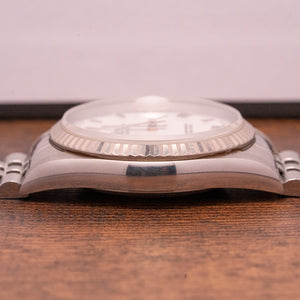 1995 Rolex Datejust 36mm White Roman Dial 16234