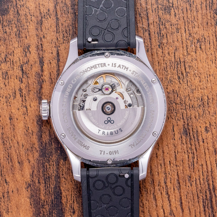2021 Tribus Chronometer Black Automatic 41mm TRI-01