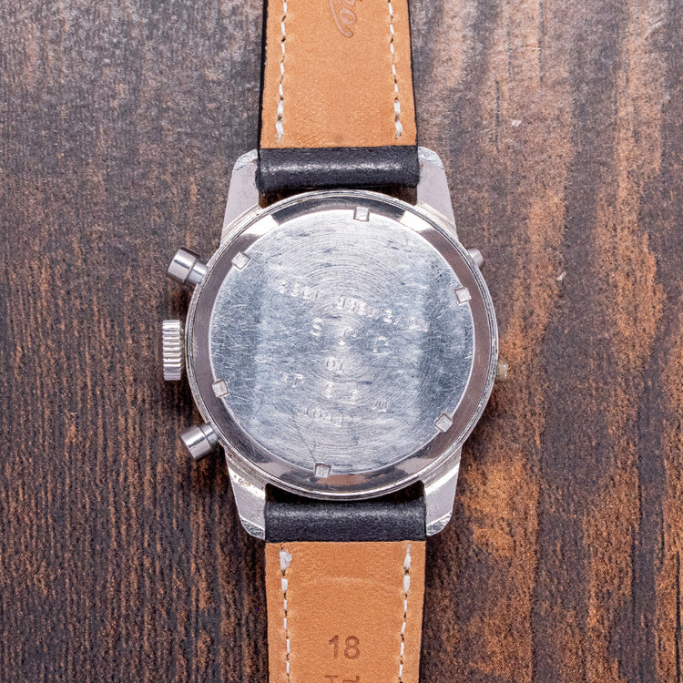 1950s Gallet Multichron Calendar Chronograph Valjoux 72C 35mm
