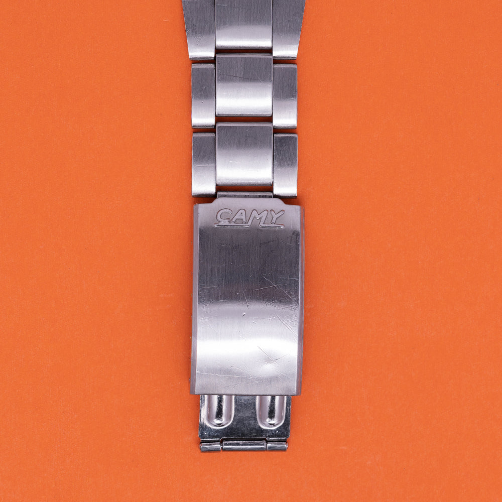 1970s Camy Geneve Alarm Integrated Bracelet