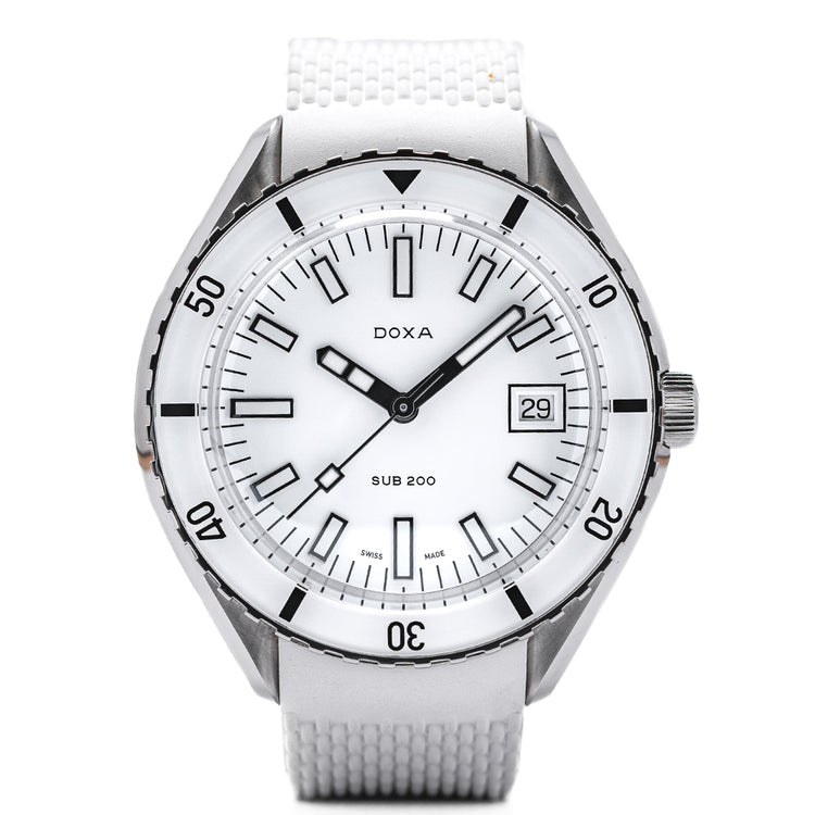 2021 Doxa Sub 200 White Pearl 42mm 799.10.011.23