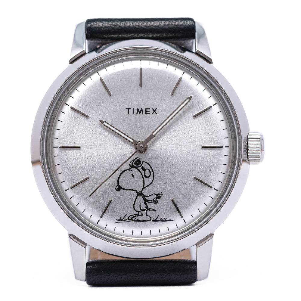 Unworn Timex Marlin 40mm Automatic Silver Snoopy