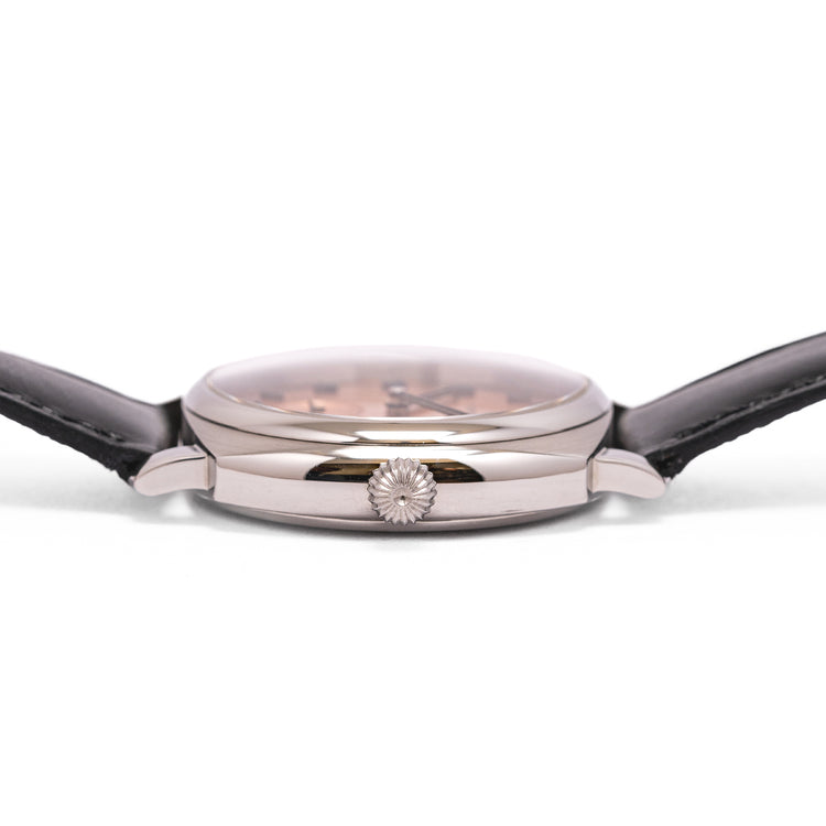 2020 Fears Brunswick Salmon Dial Exhibition Back