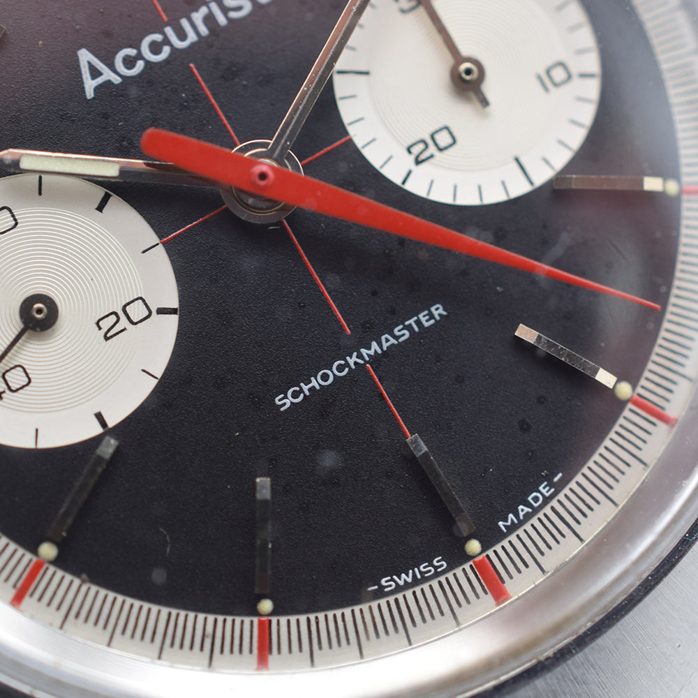 1960s Accurist Shockmaster Chronograph Crosshair Dial