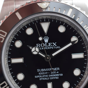 2015 Rolex Submariner No Date 114060 Full Set
