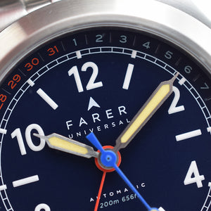 2021 Farer Lomond Pointer Date Navy Blue Bracelet + Strap