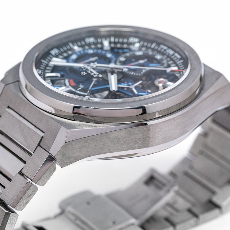 2020 Zenith Defy El Primero 21 Titanium Blue on Bracelet