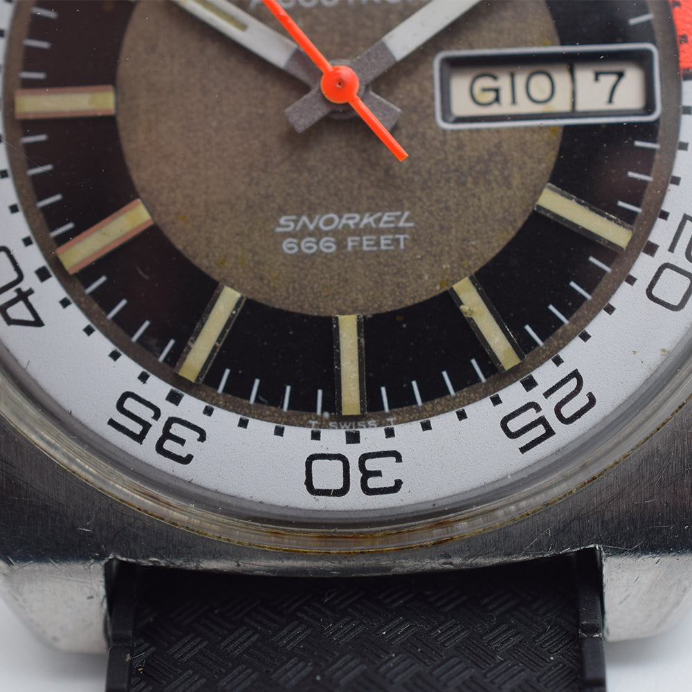 1969 Bulova Accutron Snorkel 666 "Devil Diver" Compressor 41mm