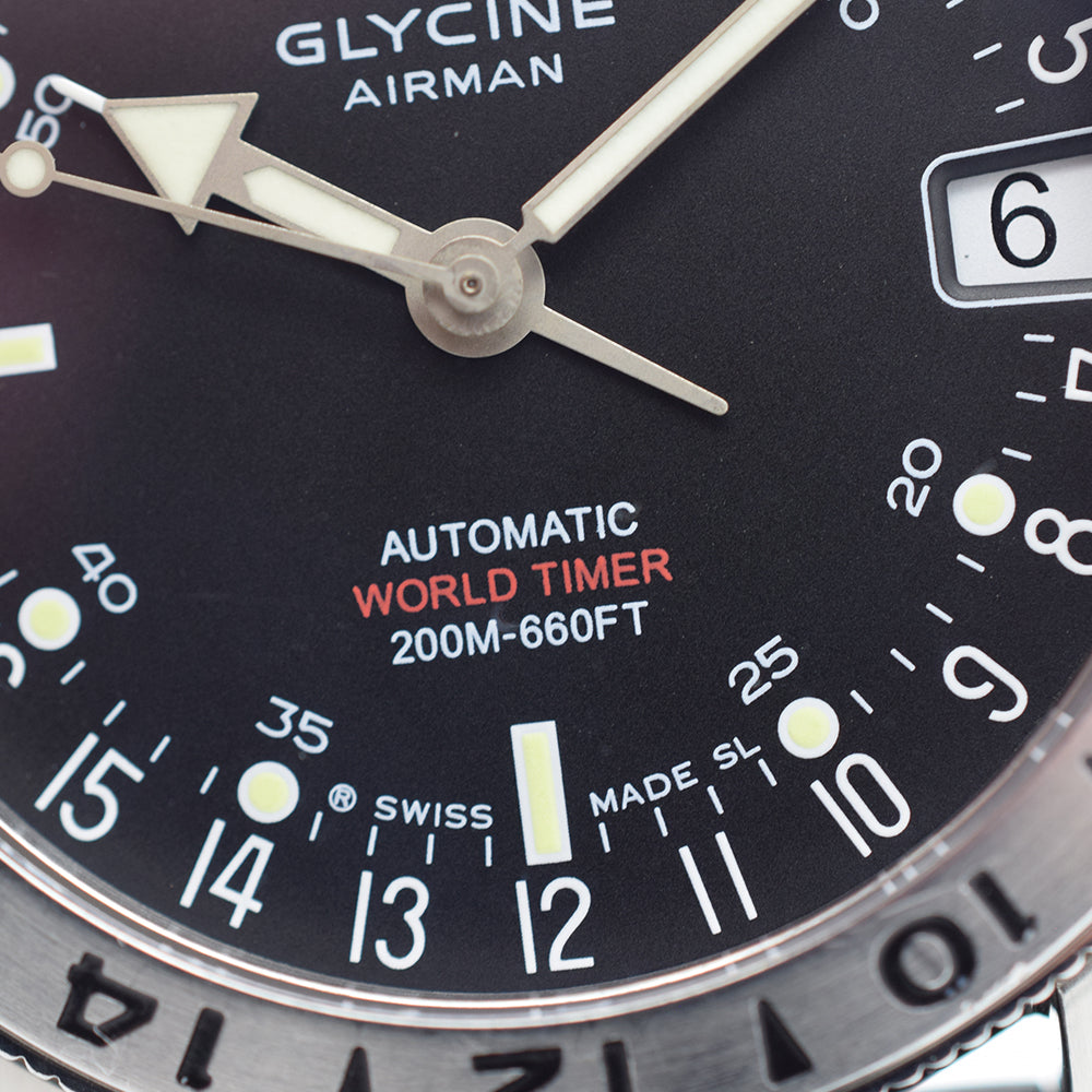 2018 Glycine Airman 17 24-Hour Worldtimer GL293 46mm
